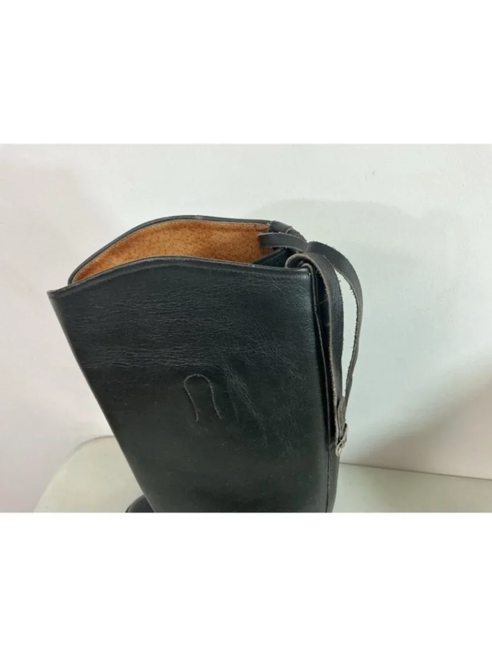 Tall Black Leather Riding Boots Equestrian Womens 6